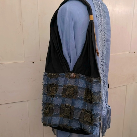 SALE3/$50 OOAK Handcrafted Hobo Bag Hippie Boho Lightweight Festival Cottagecore - Picture 1 of 8